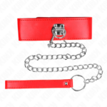 Collana Con Cintura 65 Cm Con Largo Cinturino Rosso Regolabile 33,5-41 Cm X 5 Cm - Kink - immagine 3