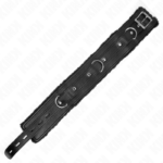 Collare Con Guinzaglio 65 Cm Con Restrizioni Nero 36-42 Cm X 5,5 Cm - Kink - immagine 6