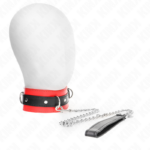 Collare Con Cintura 65 Cm Con Cinturino Rosso 54 X 4,5 Cm - Kink