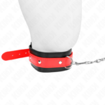 Collana Con Cinturino Rosso 65 Cm Regolabile 36-43 Cm X 5 Cm - Kink - immagine 3