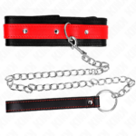 Collana Con Cinturino Rosso 65 Cm Regolabile 36-43 Cm X 5 Cm - Kink - immagine 5