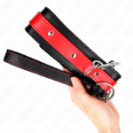 Collana Con Cinturino Rosso 65 Cm Regolabile 36-43 Cm X 5 Cm - Kink - immagine 4