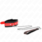 Collana Con Cinturino Rosso 65 Cm Regolabile 36-43 Cm X 5 Cm - Kink - immagine 2