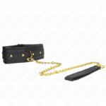 Collana Con Cinturino In Similpelle Spugna Modello 1 Regolabile 37-54 Cm X 3 Cm - Kink - immagine 2