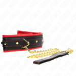 Collana Con Cinturino In Similpelle Spugna Modello 2 Regolabile 37-54 Cm X 3 Cm - Kink