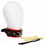 Collana Con Cinturino In Similpelle Spugna Modello 2 Regolabile 37-54 Cm X 3 Cm - Kink - immagine 2
