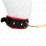 Collana Con Cinturino In Similpelle Spugna Modello 2 Regolabile 37-54 Cm X 3 Cm - Kink - immagine 3