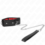 Collana Con Cinturino In Similpelle Spugna Modello 3 Regolabile 37-54 Cm X 3 Cm - Kink - immagine 2