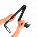 Frusta Con Manico Nero Strutturato 48,5 Cm - Kink - immagine 5