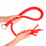 Frusta Serpente Con Anello Mano Rosso 65 Cm - Kink - immagine 4