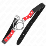 Gag Con O-Ring Multipli 4/4,8 Cm Rosso 38 X 56 Cm - Kink - immagine 2