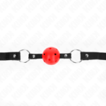 Palla Cava Dura Rossa 4,5 Cm Modello Gag 1 63,5 X 2 Cm - Kink - immagine 4