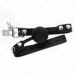 Modello 1 Palla In Silicone 4 Cm Gag Con Serratura 60 X 2 Cm - Kink - immagine 2