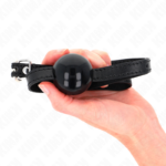 Palla Singola Nera Gag 4 Cm 65 X 1,5 Cm - Kink - immagine 4
