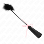 Piume Tickle Con Fiocco Nastro Rosa 49 Cm - Kink - immagine 3
