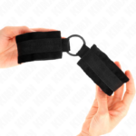 Polsini In Pelliccia Per Principianti 25 Cm Con O-Ring 4 Cm Nero Regolabile 15-25 Cm - Kink - immagine 3