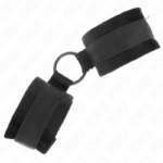 Polsini In Pelliccia Per Principianti 25 Cm Con O-Ring 4 Cm Nero Regolabile 15-25 Cm - Kink - immagine 2
