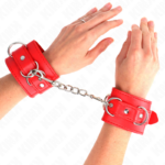 Resistenza Da Polso Con 3 Anelli A D Regolabile Rosso 17,5-25 Cm X 6 Cm - Kink - immagine 4