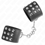 Resistenza Da Polso Con Chiusura A Scatto Nera Regolabile 19-24 Cm X 5,5 Cm - Kink - immagine 2