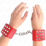 Resistenza Da Polso Con Chiusura A Scatto Rosso Regolabile 19-24 Cm X 5,5 Cm - Kink - immagine 4