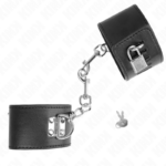 Resistenza Da Polso Con Chiusura A Lucchetto Nero Regolabile 16-23 Cm X 5,5 Cm - Kink - immagine 2