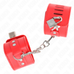 Resistenza Da Polso Con Chiusura A Lucchetto Rosso Regolabile 16-23 Cm X 5,5 Cm - Kink - immagine 2