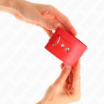 Resistenza Da Polso Con Chiusura A Lucchetto Rosso Regolabile 16-23 Cm X 5,5 Cm - Kink - immagine 3