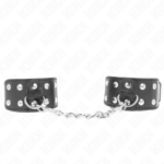 Cinturini Con Doppia Linea Di Borchie Regolabili Nero - Kink
