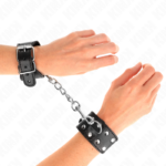 Cinturini Con Doppia Linea Di Borchie Regolabili Nero - Kink - immagine 4