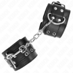 Regtino Da Polso Doppia Fibbia Nero Regolabile 19-26 Cm - Kink - immagine 2
