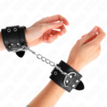 Regtino Da Polso Doppia Fibbia Nero Regolabile 19-26 Cm - Kink - immagine 4