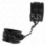 Resistenza Da Polso Con Motivo A Diamanti Nero Regolabile 17-26 Cm X 5,5 Cm - Kink - immagine 2