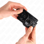 Resistenza Da Polso Con Motivo A Diamanti Nero Regolabile 17-26 Cm X 5,5 Cm - Kink - immagine 3