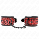 Resistenza Da Polso Con Motivo A Diamanti Rosso Scuro Regolabile 17-26 Cm X 5,5 Cm - Kink