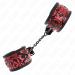 Resistenza Da Polso Con Motivo A Diamanti Rosso Scuro Regolabile 17-26 Cm X 5,5 Cm - Kink - immagine 2
