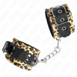 Poggiapolso In Vera Pelle Leopardata Regolabile 18-29 Cm X 5,5 Cm - Kink - immagine 2