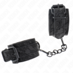 Polsi Ricoperti Di Pizzo Scuro Regolabili Nero 19-26 Cm - Kink - immagine 2