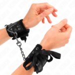 Resistenza Da Polso Scandalo Dettagli In Pizzo Nero 24,5 Cm X 6,5 Cm - Kink - immagine 4