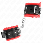 Resistenza Da Polso Pesante Con Fodera In Pelliccia Rossa Regolabile 20-30 Cm X 6 Cm - Kink - immagine 2