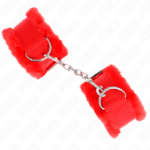 Poggipolso Foderato In Pelliccia Rosso Regolabile 17-31 Cm X 7 Cm - Kink - immagine 2