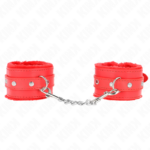 Poggipolsi Premium Imbottiti In Pelliccia Rossi Con Cintura Rossa Regolabile 17-29 Cm X 6 Cm - Kink