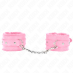 Poggipolsi Premium Rivestiti In Pelliccia Rosa Con Cintura Rosa Regolabile 17-29 Cm X 6 Cm - Kink