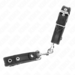 Mini Braccialetti Neri Con Borchie Regolabili 16-22 Cm X 2 Cm - Kink - immagine 2