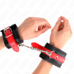 Resistenza Da Polso Nera Con Cintura Rossa Regolabile 17-28 Cm X 6 Cm - Kink - immagine 4