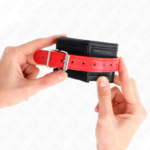 Resistenza Da Polso Nera Con Cintura Rossa Regolabile 17-28 Cm X 6 Cm - Kink - immagine 3