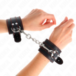Resistenza Da Polso Nera Con Fodera Rossa Regolabile 20-28 Cm X 5,5 Cm - Kink - immagine 3