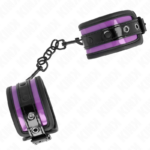 Resistenza Da Polso In Neoprene Viola Chiaro Regolabile 21-28 Cm X 5 Cm - Kink - immagine 2