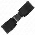 Tenuta Da Polso In Nylon Hook&Loop Rosso-Nero Modello 1 Regolabile 25-35 Cm X 6 Cm - Kink - immagine 2