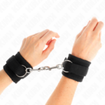 Tenuta Da Polso In Nylon Hook&Loop Nera Modello 2 Regolabile 18-35 Cm X 6 Cm - Kink - immagine 4