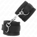 Tenuta Da Polso In Nylon Hook&Loop Nera Modello 2 Regolabile 18-35 Cm X 6 Cm - Kink - immagine 2
